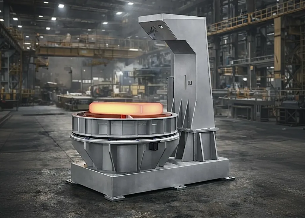 Measurement installation around a hot ring