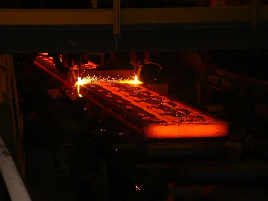 Optical inspection of hot steel plate